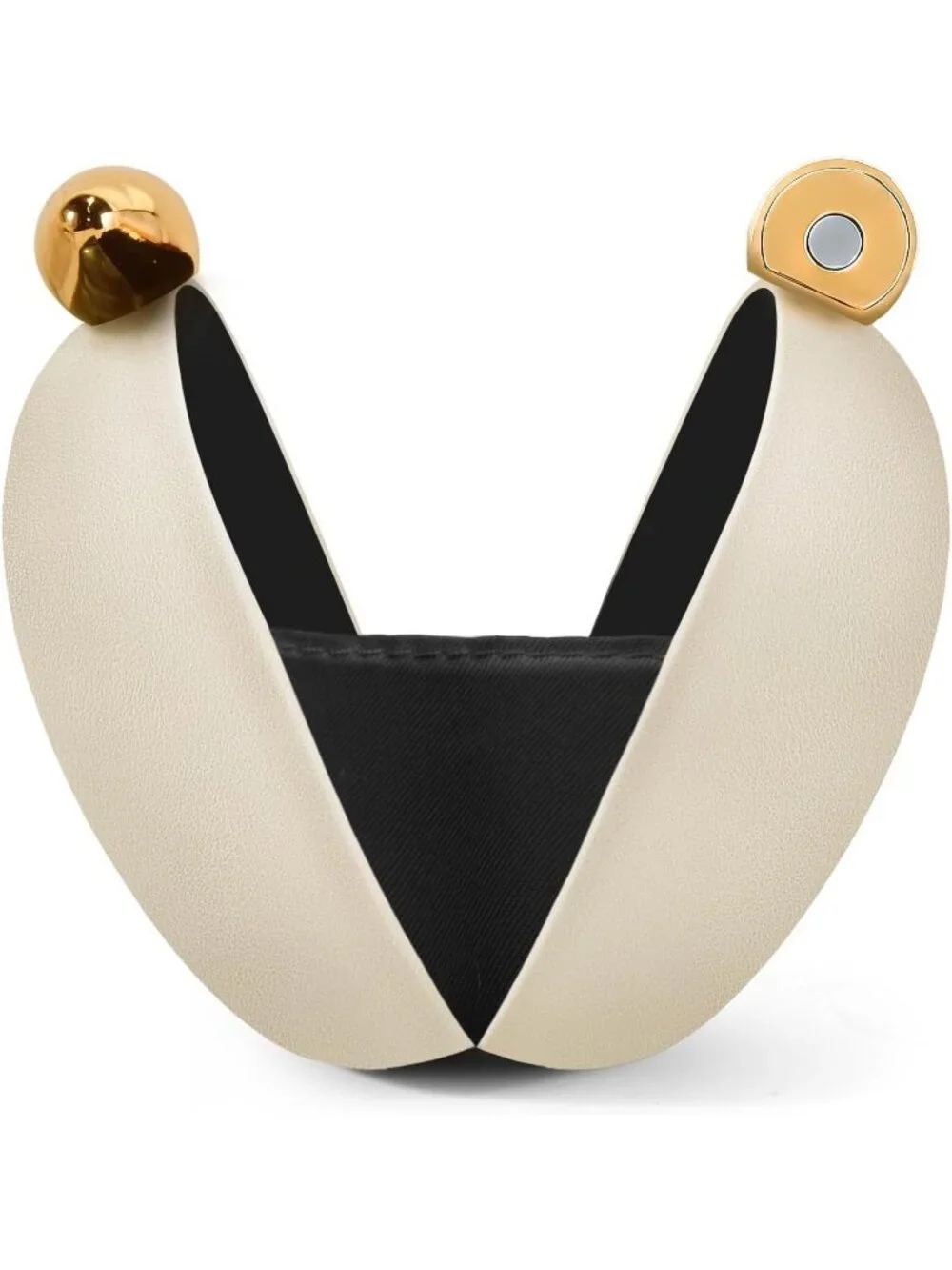 Women's Leather Nude Tortoise Shell Acrylic Clutch Purse Gold Evening Handbag
